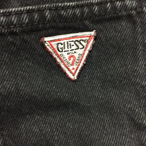 VINTAGE HIGH RISE GUESS DENIM JEANS SIZE 26 - Picture 4 of 5